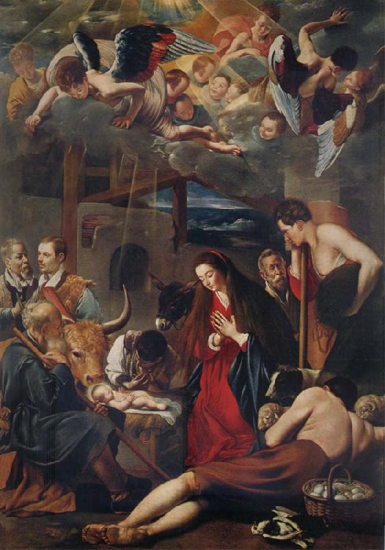 MAINO, Fray Juan Bautista The Adoration of the Shepherds Sweden oil painting art